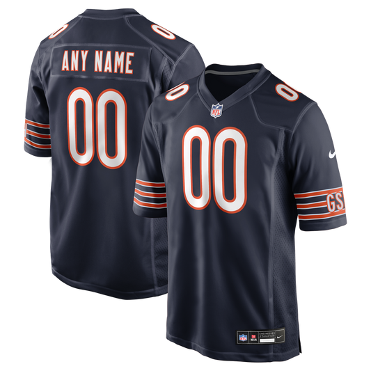Chicago Bears Nike Navy Custom Jersey product image 1