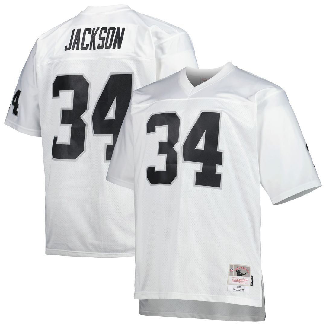 Las Vegas Raiders Bo Jackson Mitchell & Ness Black Big & product image 7
