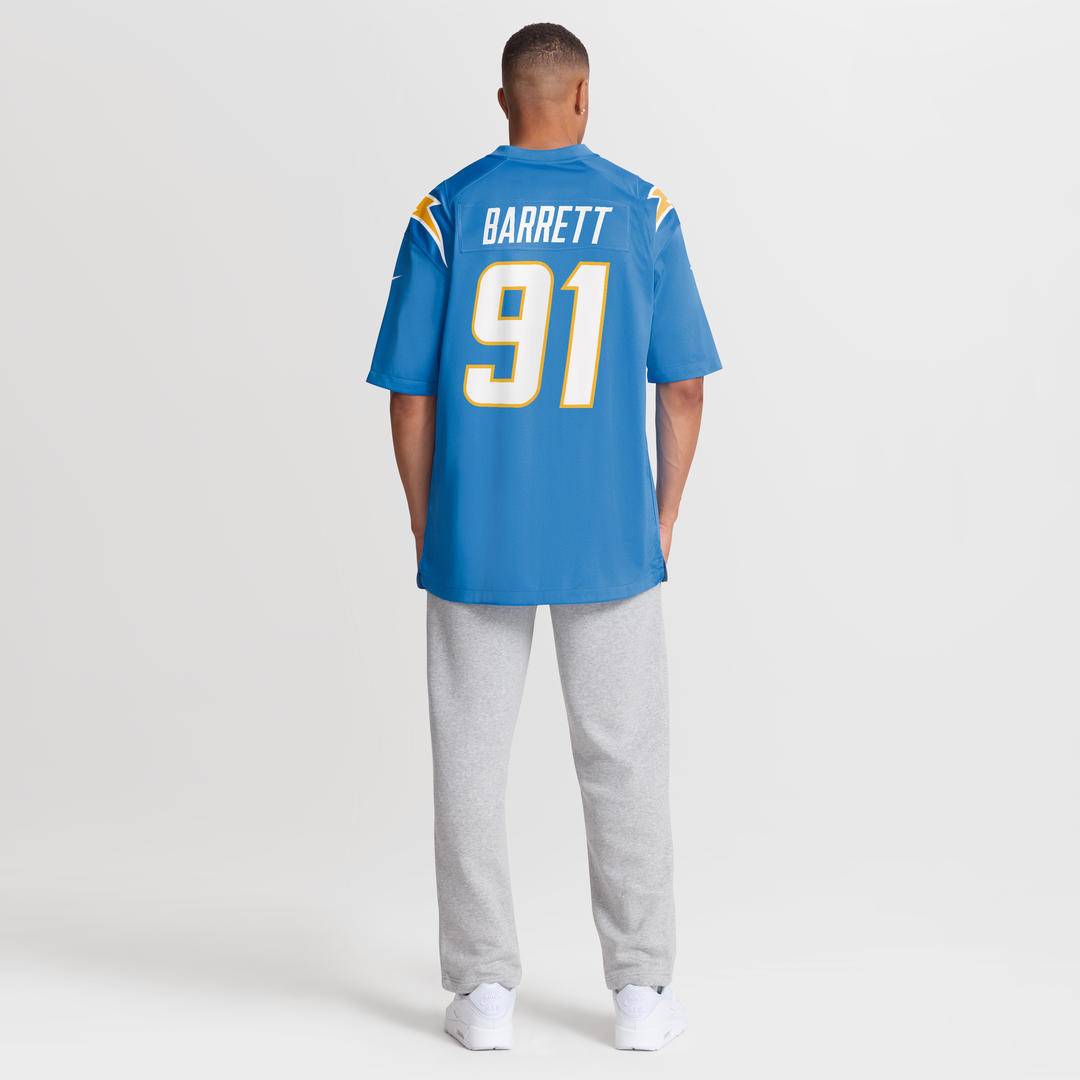Los Angeles Chargers Nick Barrett Nike Powder Blue Game product image 3