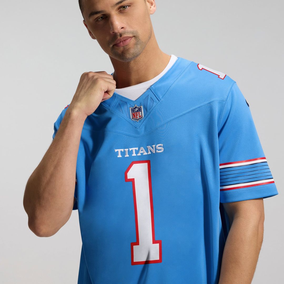 Tennessee Titans Cameron Ward Nike Light Blue Team Vapor product image 22