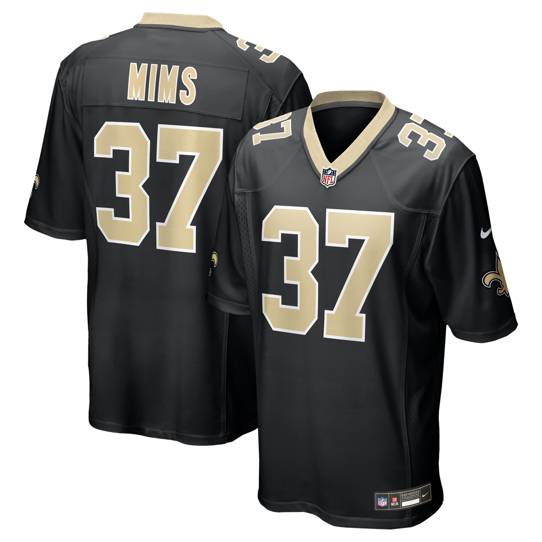 New Orleans Saints Jordan Mims Nike Black Game Jersey product image 1