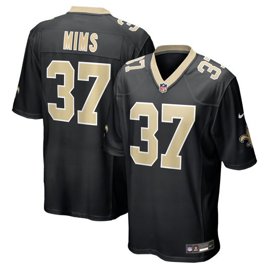New Orleans Saints Jordan Mims Nike Black Game Jersey product image 1