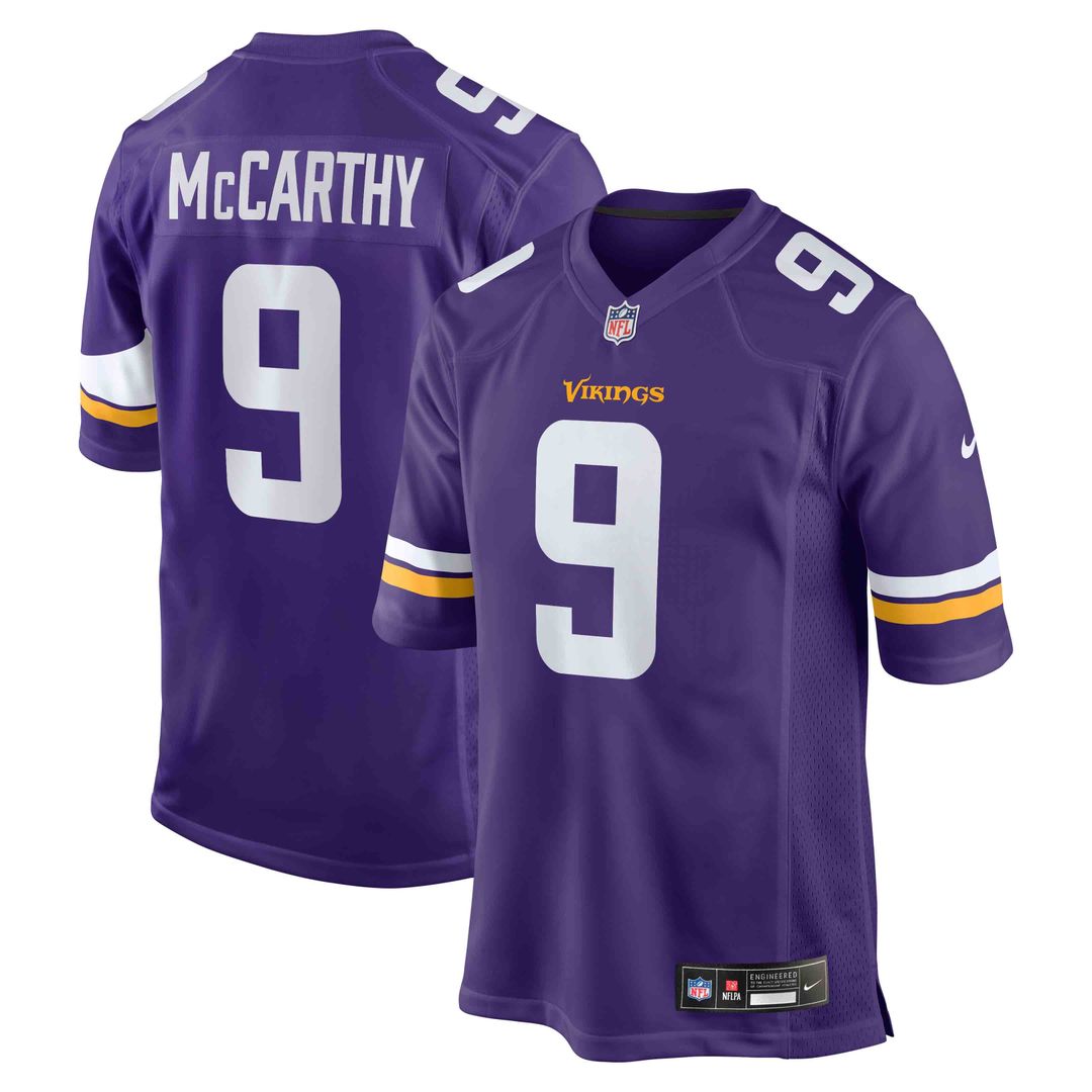 Minnesota Vikings J.J. McCarthy Nike White Alternate Game product image 7