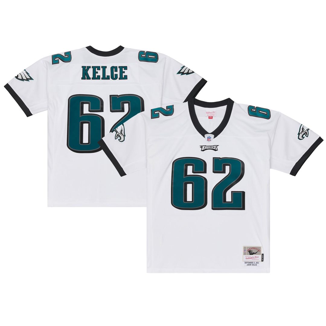 Philadelphia Eagles Jason Kelce Mitchell & Ness White 2011 product image 1