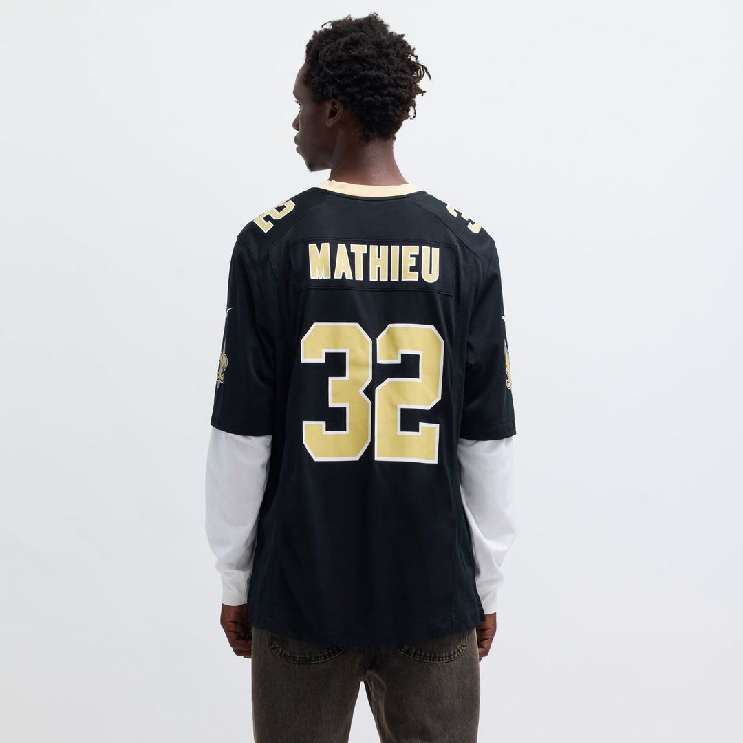 New Orleans Saints Tyrann Mathieu Nike Black Game Jersey product image 5