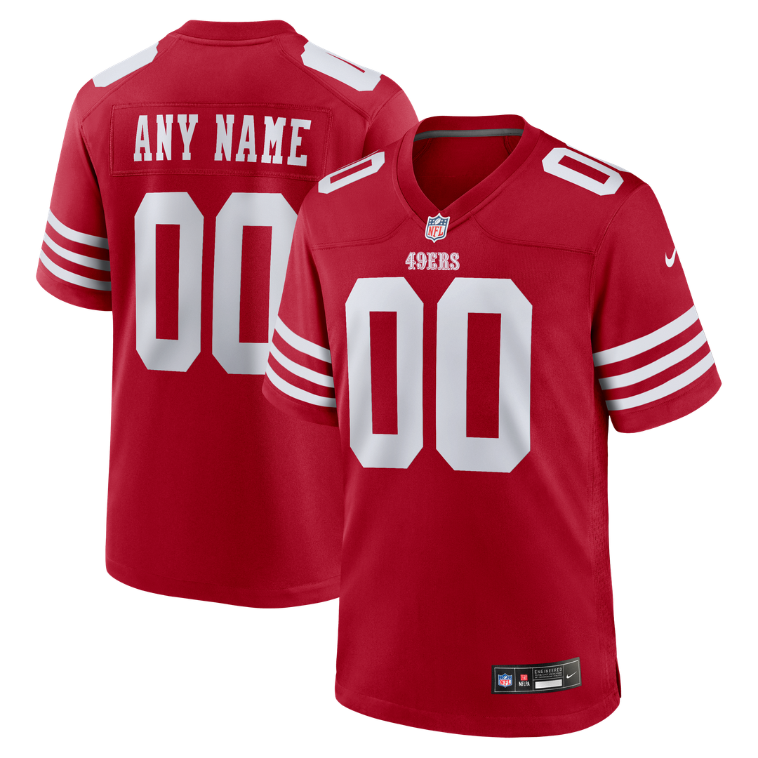 San Francisco 49ers Nike Scarlet Custom Jersey product image 1