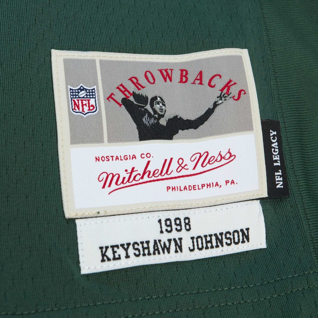 New York Jets Keyshawn Johnson Mitchell & Ness Kelly Green product image 10