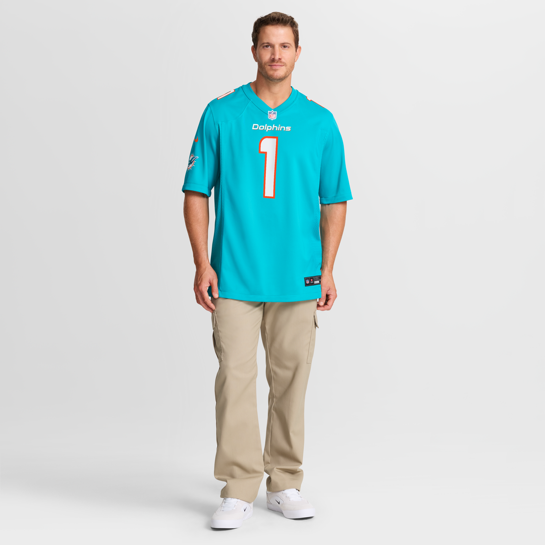 Miami Dolphins Chris Johnson Nike Aqua Game Jersey product image 4