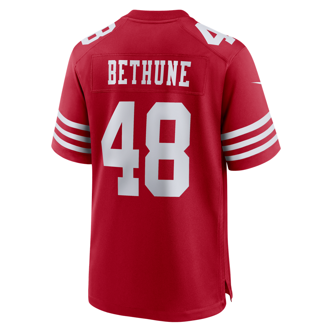 San Francisco 49ers Tatum Bethune Nike Scarlet Game Jersey product image 3