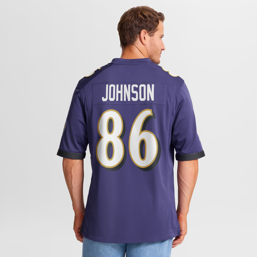 Baltimore Ravens Cornelius Johnson Nike Purple Game Jersey product image 5