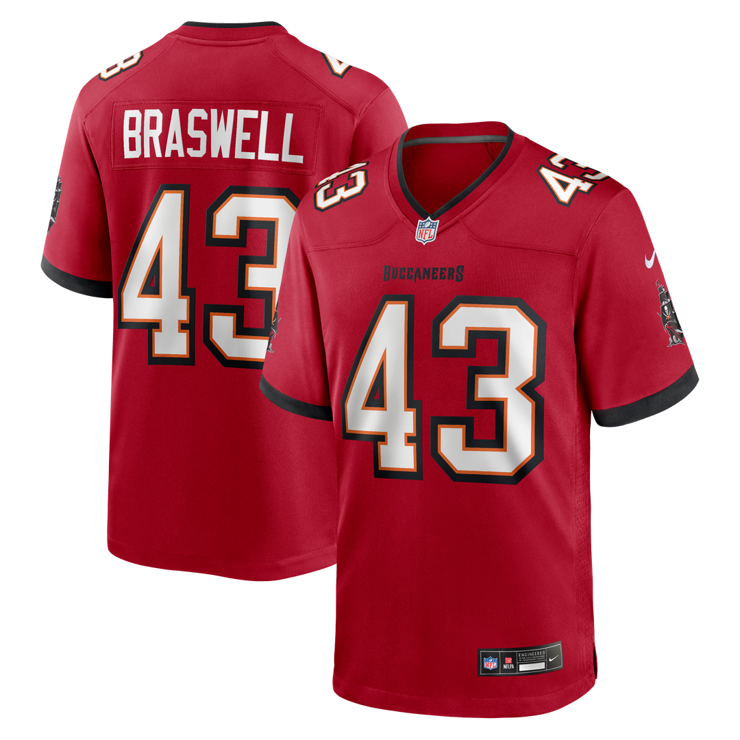 Tampa Bay Buccaneers Chris Braswell Nike Red Game Jersey product image 1