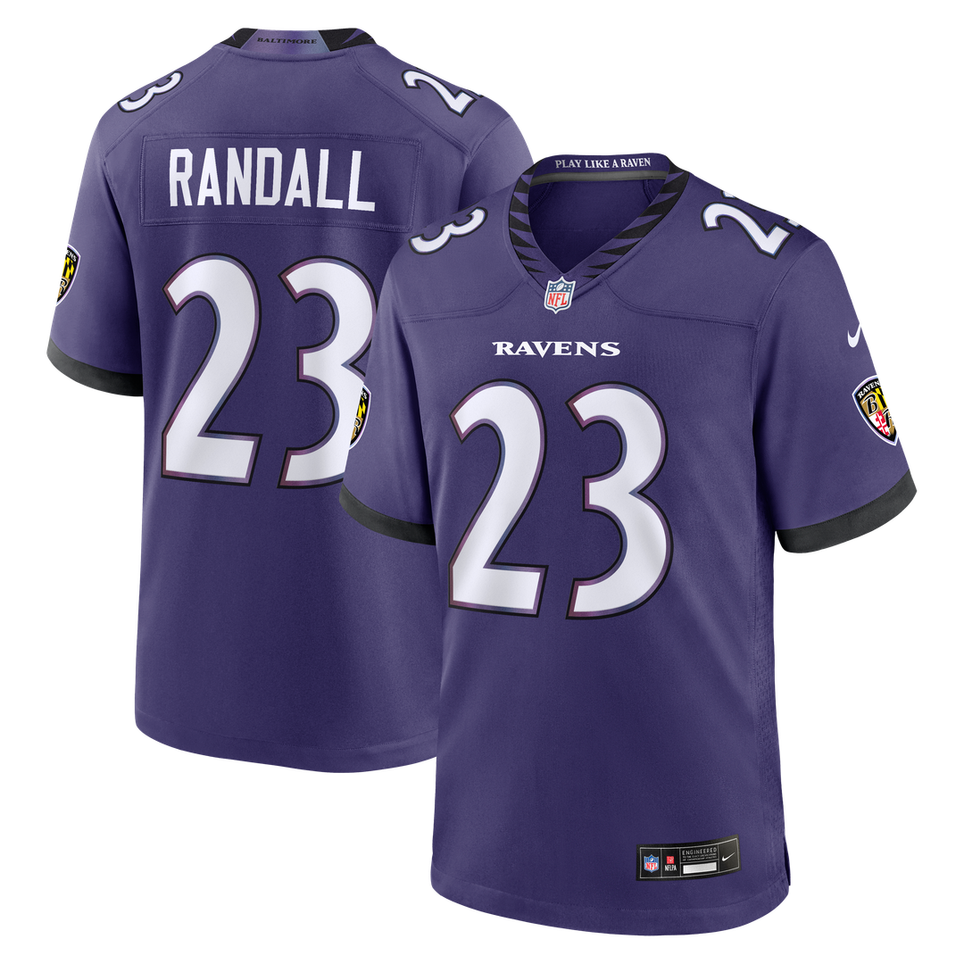 Baltimore Ravens Adam Randall Nike Purple Game Jersey product image 1