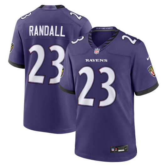 Baltimore Ravens Adam Randall Nike Purple Game Jersey product image 1