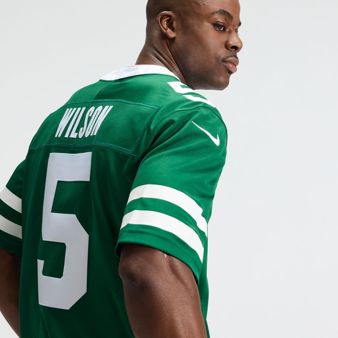 New York Jets Garrett Wilson Nike Legacy Green Team Vapor product image 9