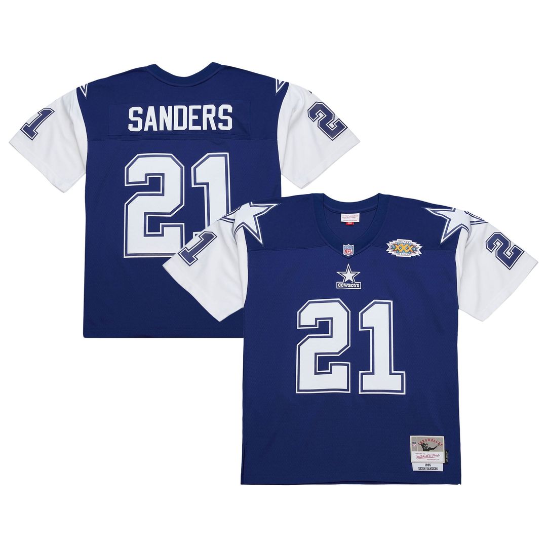 Dallas Cowboys Deion Sanders Mitchell & Ness Navy 1995 product image 1