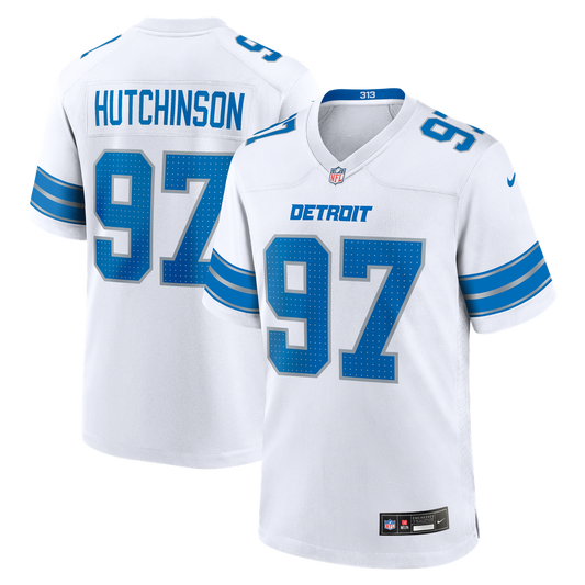 Detroit Lions Aidan Hutchinson Nike White Game Jersey product image 1