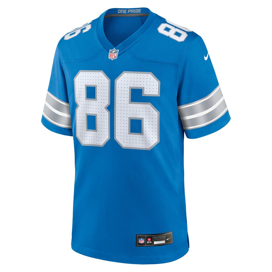 Detroit Lions Anthony Firkser Nike Blue Game Jersey product image 2