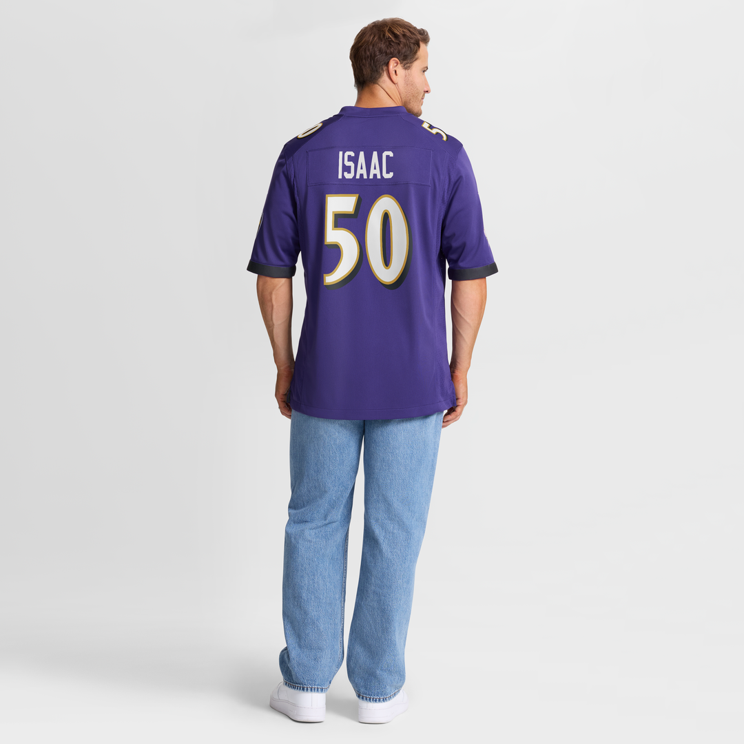 Baltimore Ravens Adisa Isaac Nike Purple Game Jersey product image 5