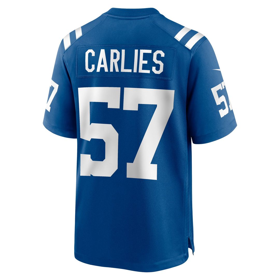 Indianapolis Colts Jaylon Carlies Nike Royal Game Jersey product image 3