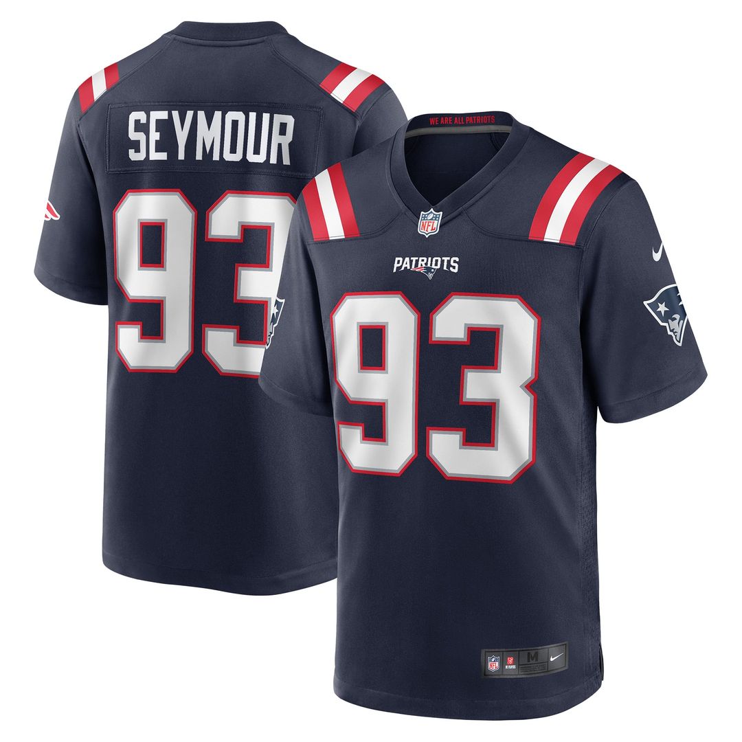 New England Patriots Richard Seymour Nike Navy Retired Game product image 1