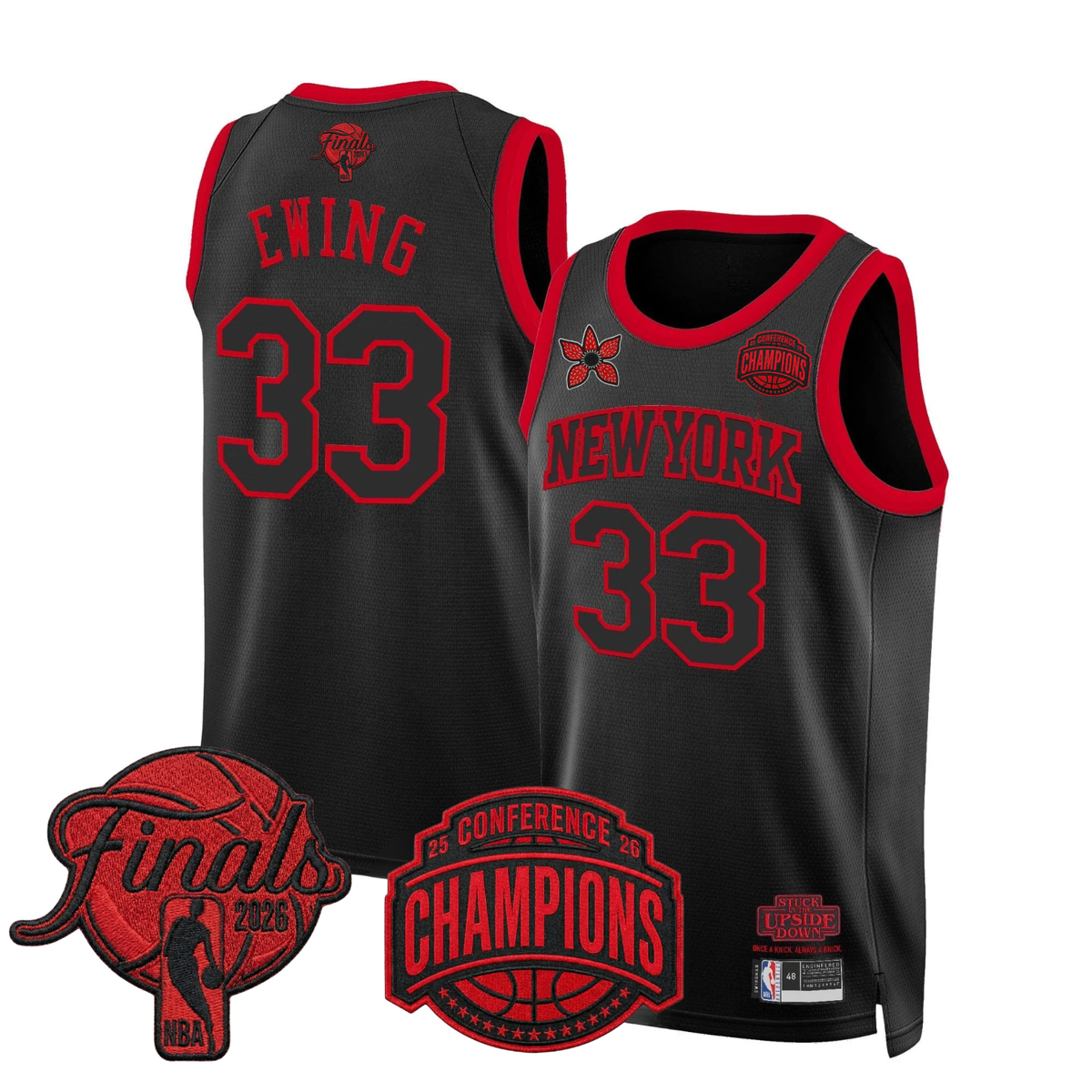 NYK 2026 Finals 'Stranger Things Edition' Swingman Jersey - Stitched product image 8, provided for visual reference and