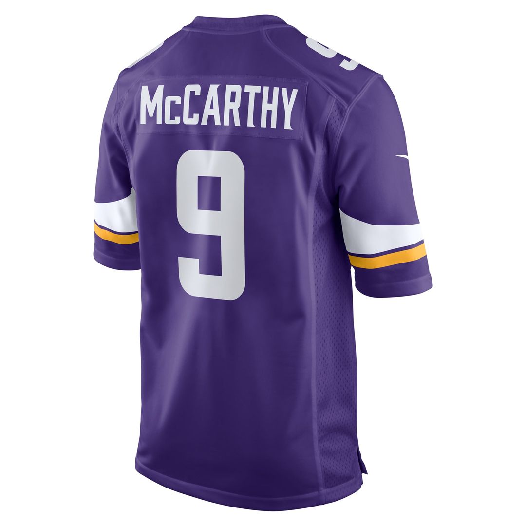 Minnesota Vikings J.J. McCarthy Nike White Alternate Game product image 9