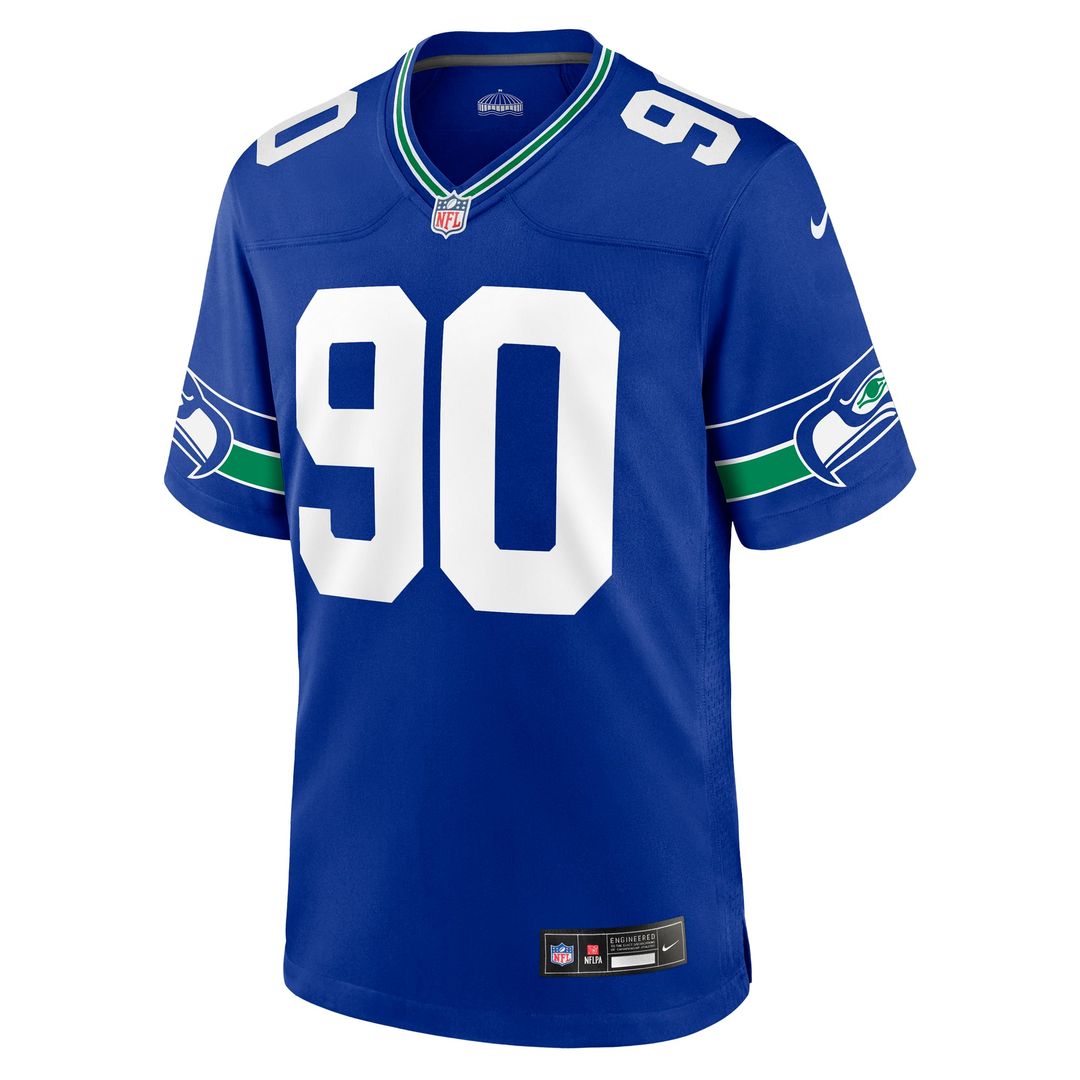 Seattle Seahawks Jarran Reed Nike Royal Alternate Game product image 2