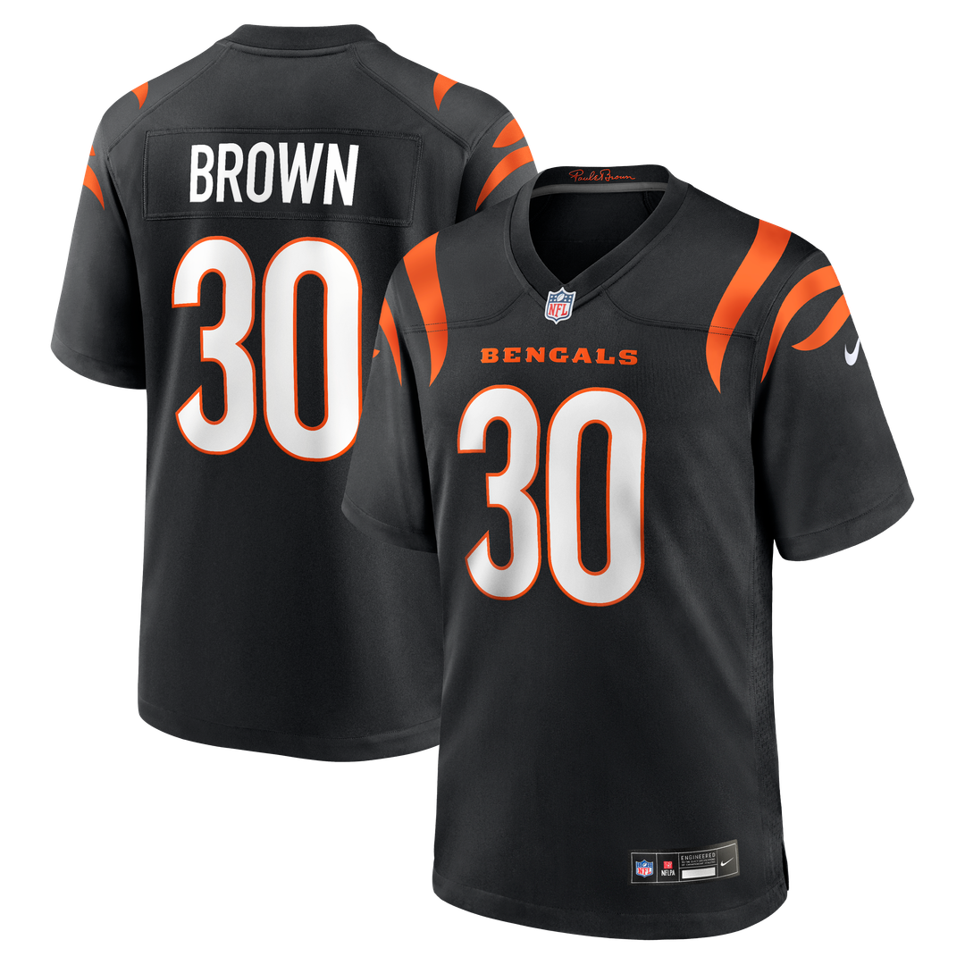 Cincinnati Bengals Chase Brown Nike Black Game Jersey product image 1