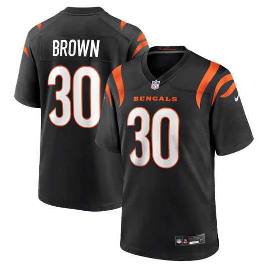 Cincinnati Bengals Chase Brown Nike Black Game Jersey product image 1