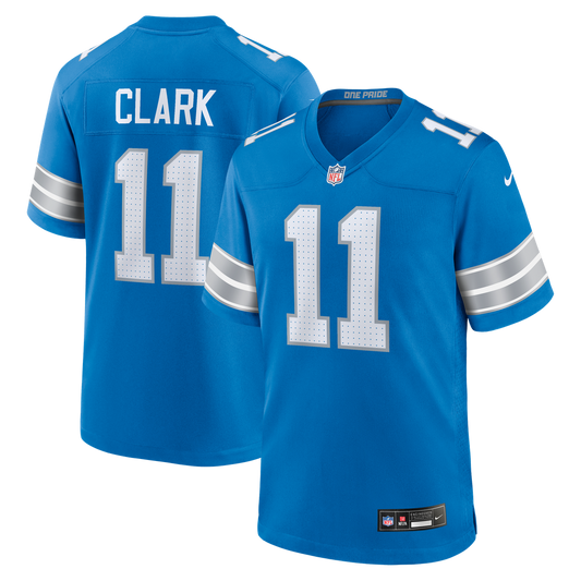 Detroit Lions Damone Clark Nike Blue Game Jersey product image 1