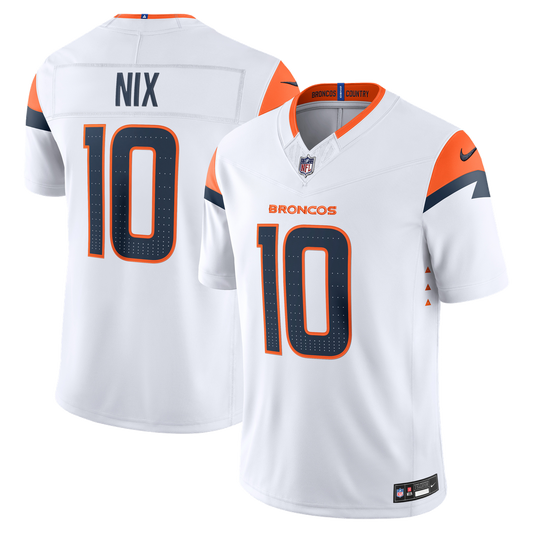Denver Broncos Bo Nix Nike White Vapor FUSE Stitched product image 1
