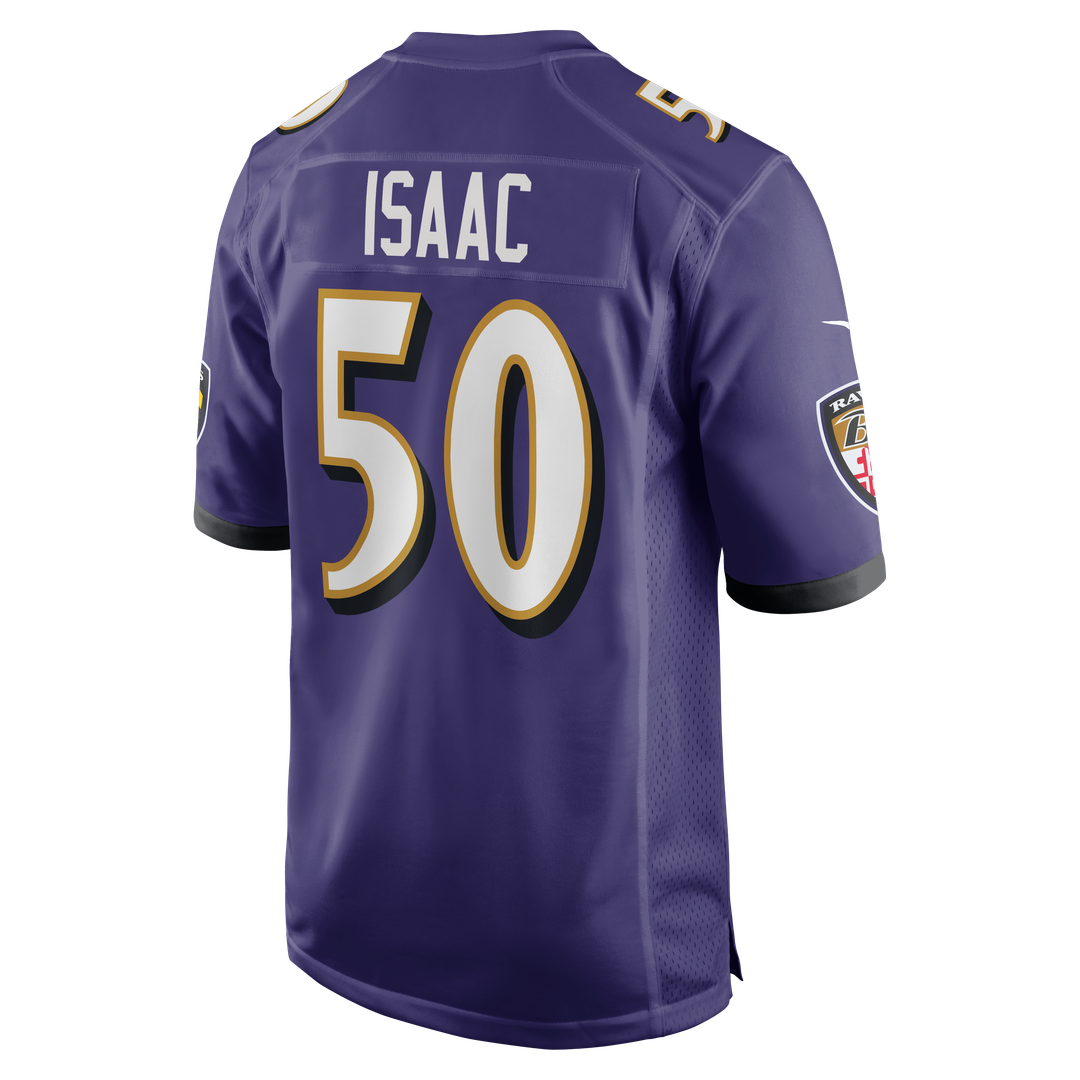Baltimore Ravens Adisa Isaac Nike Purple Game Jersey product image 3