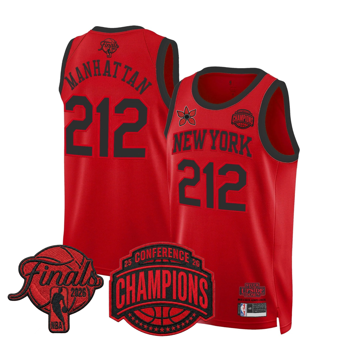 NYK 2026 Finals 'Stranger Things Edition' Swingman Jersey - Stitched product image 12, provided for visual reference and