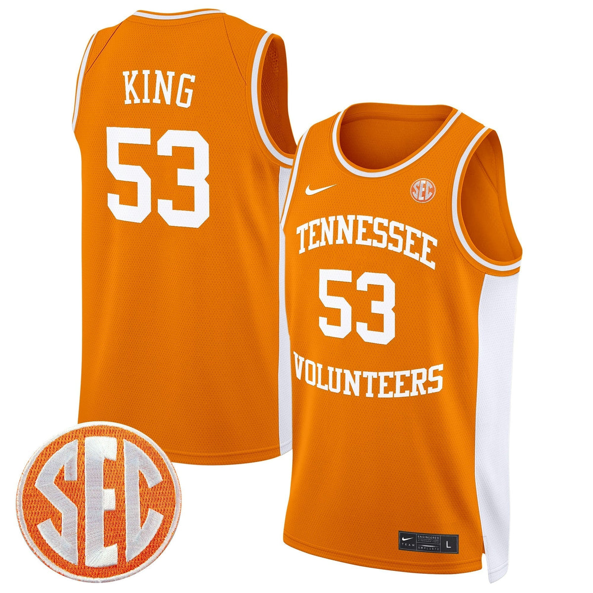 TENN 2024 Swingman Basketball Jersey - Stitched product image 21, provided for visual reference and product detail review