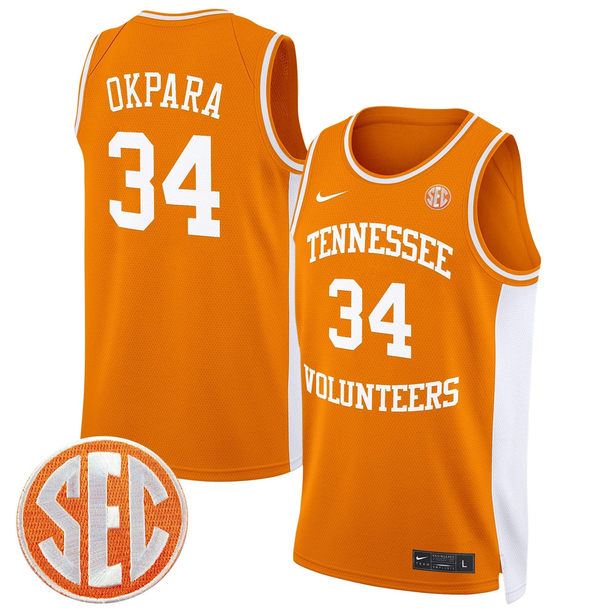 TENN 2024 Swingman Basketball Jersey - Stitched product image 18, provided for visual reference and product detail review