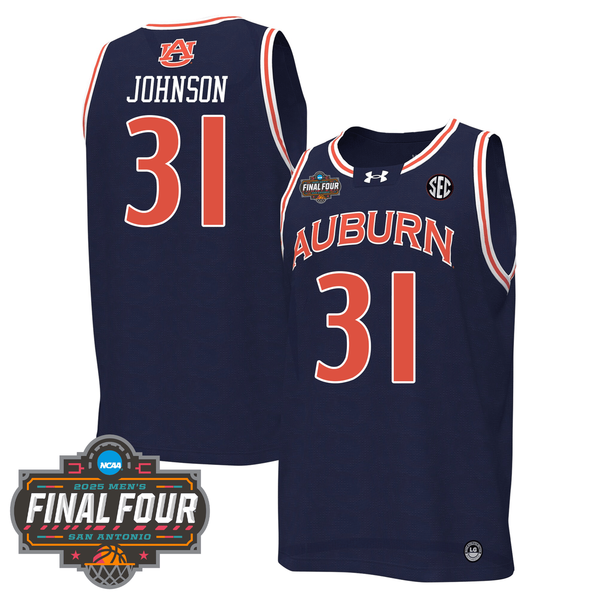 Custom AUB Basketball 24/25 Jersey - Final Four Patch product image 1, provided for visual reference and product detail