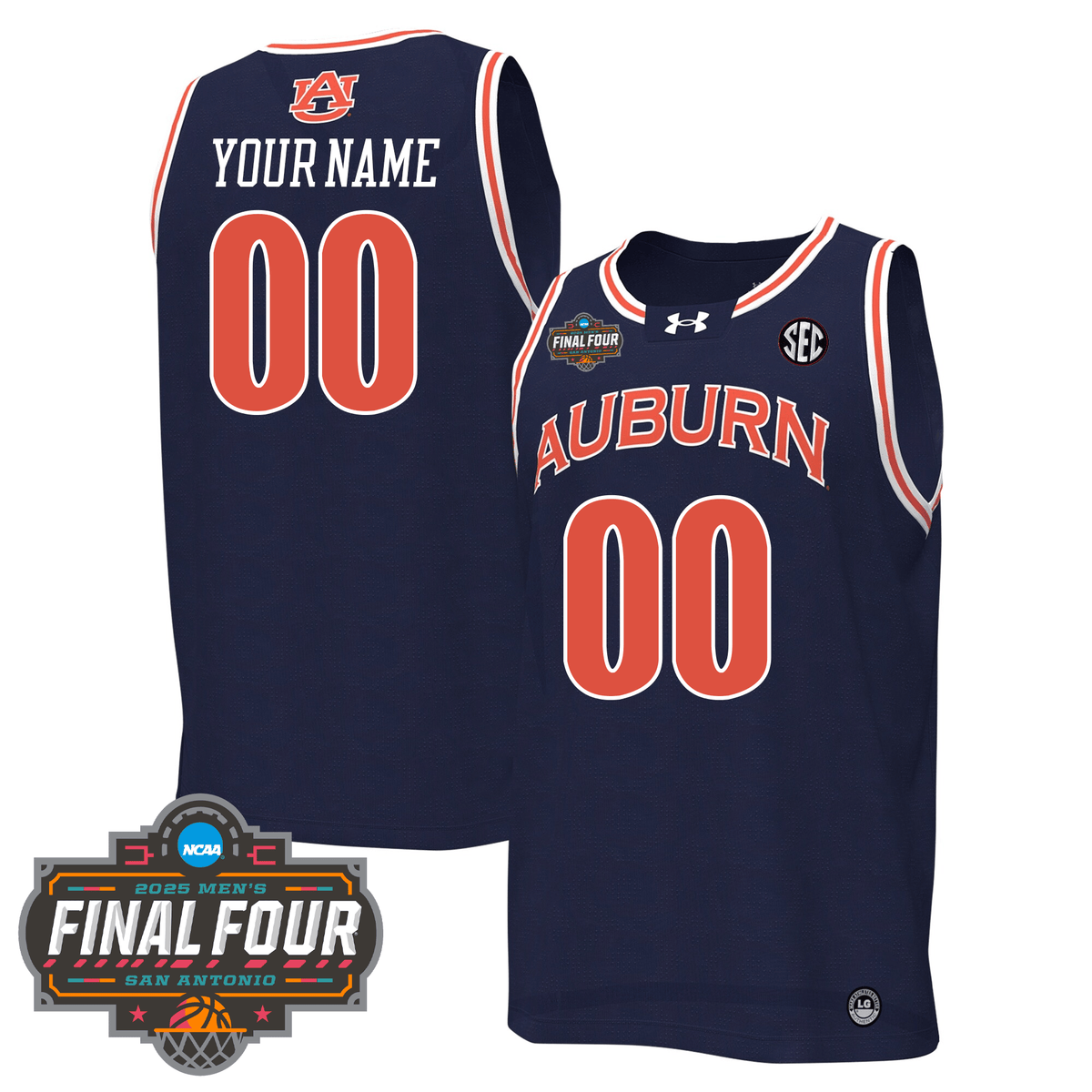 Custom AUB Basketball 24/25 Jersey - Final Four Patch product image 5, provided for visual reference and product detail