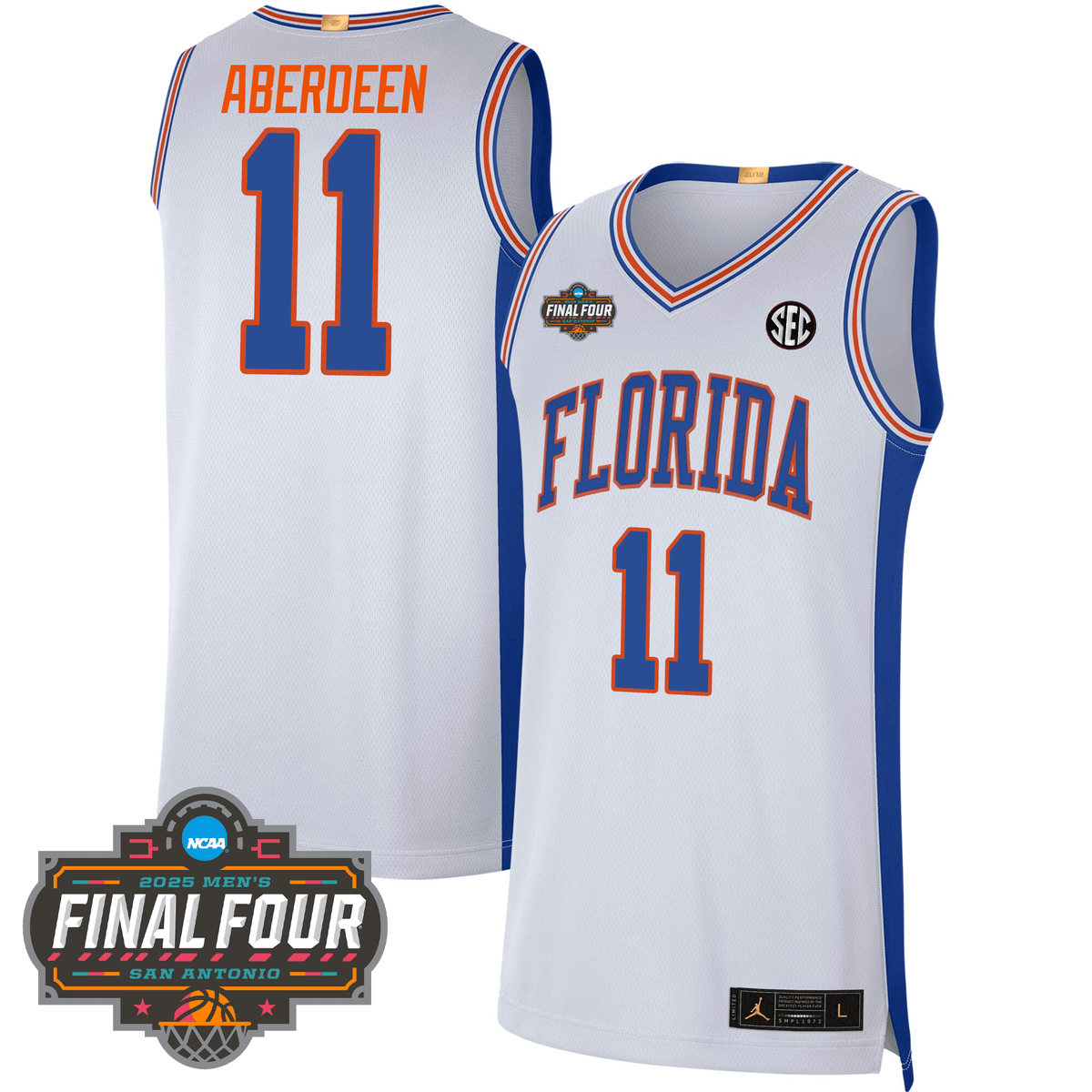UF Basketball 24/25 Jersey - Final Four Patch product image 5, provided for visual reference and product detail review
