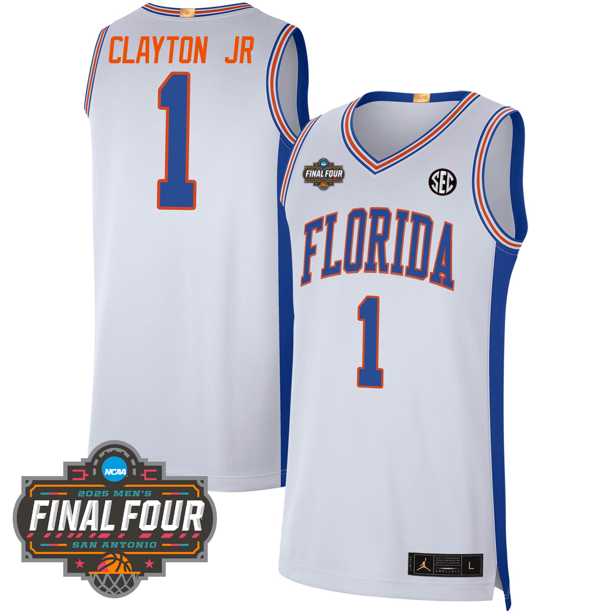 UF Basketball 24/25 Jersey - Final Four Patch product image 4, provided for visual reference and product detail review