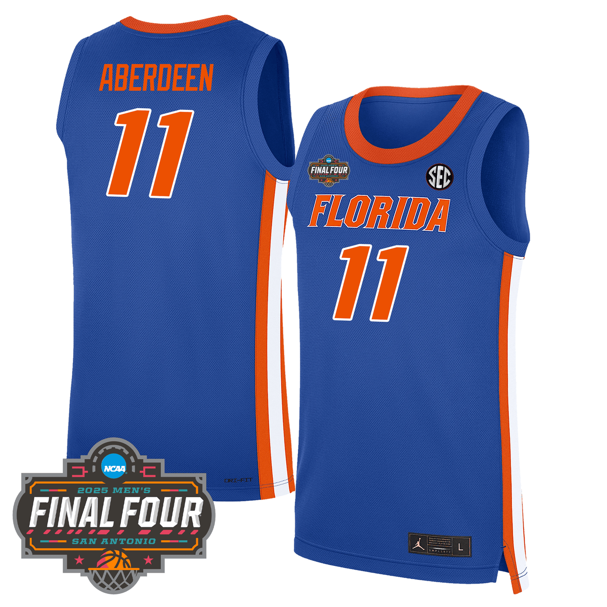 UF Basketball 24/25 Jersey - Final Four Patch product image 9, provided for visual reference and product detail review