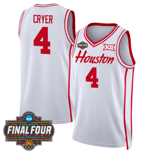 HOU Basketball 24/25 Jersey - Final Four Patch product image 1, provided for visual reference and product detail review