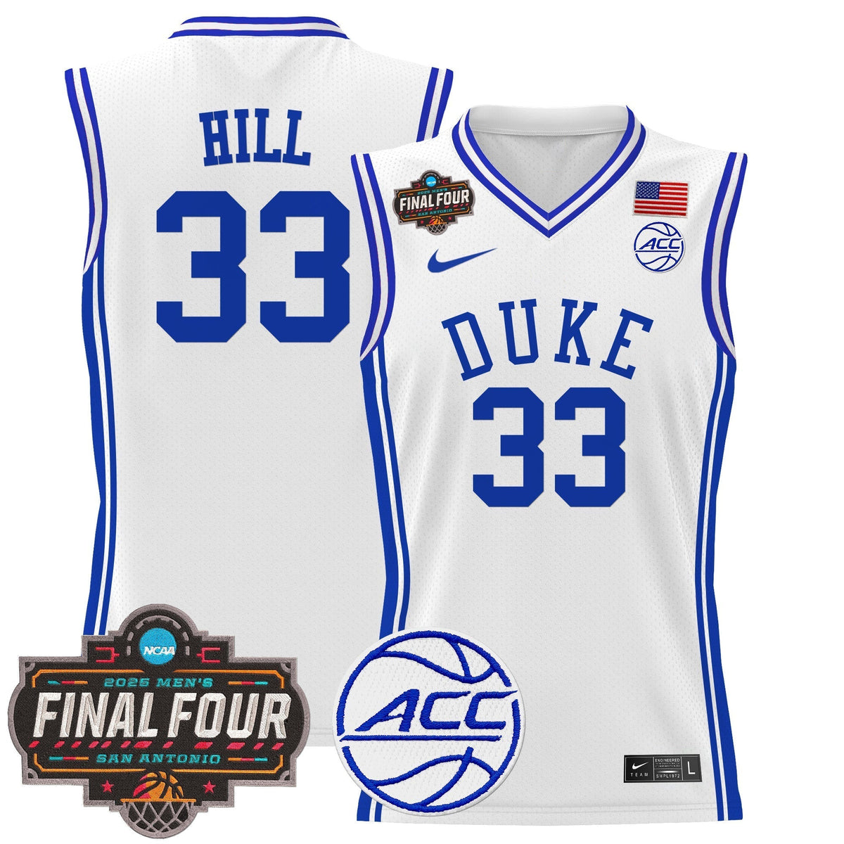DUKE 2025 Final Four Patch Basketball Jersey - Stitched product image 20, provided for visual reference and product detail