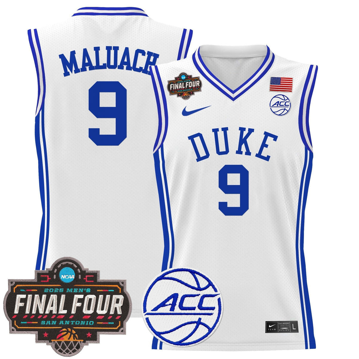 DUKE 2025 Final Four Patch Basketball Jersey - Stitched product image 18, provided for visual reference and product detail