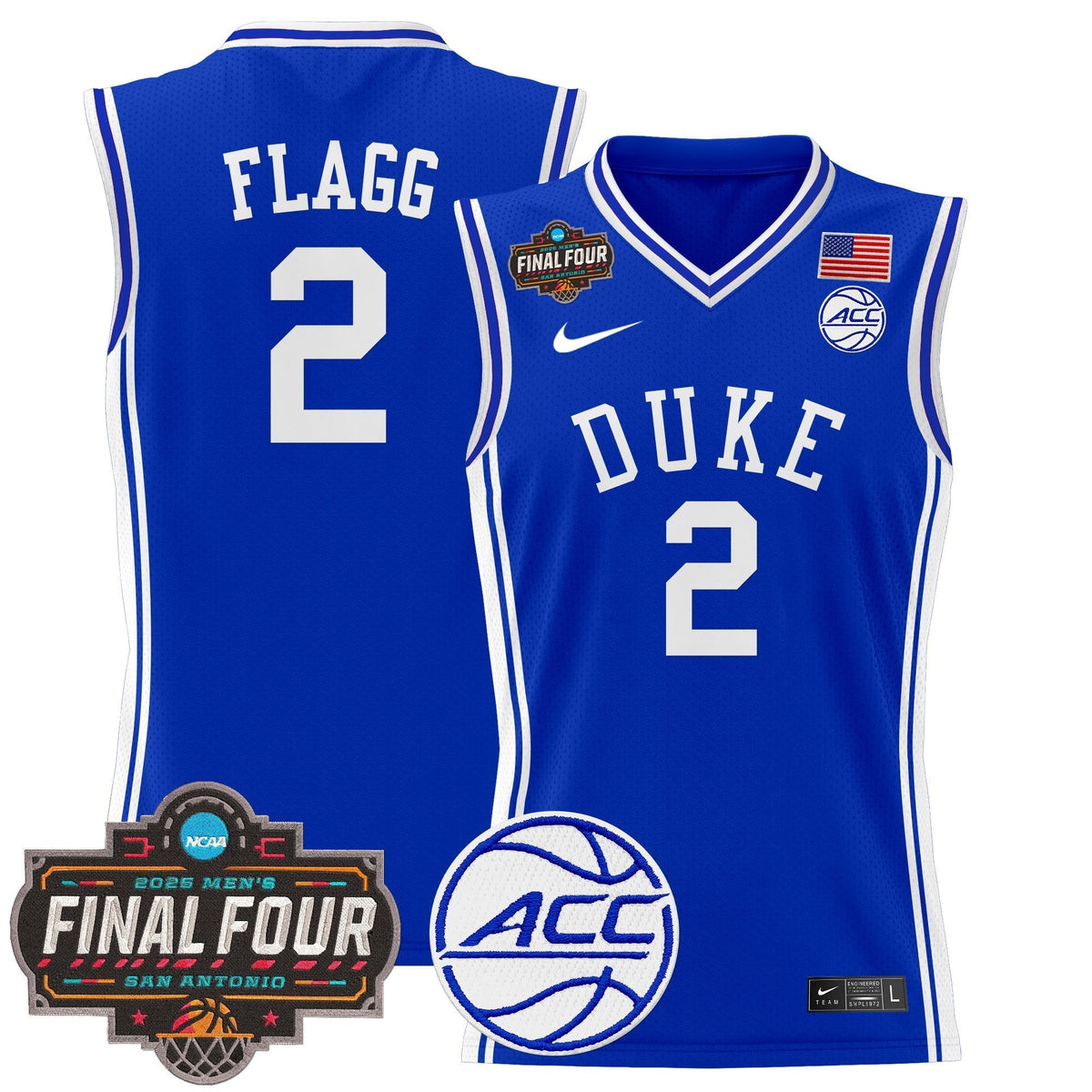 DUKE 2025 Final Four Patch Basketball Jersey - Stitched product image 15, provided for visual reference and product detail