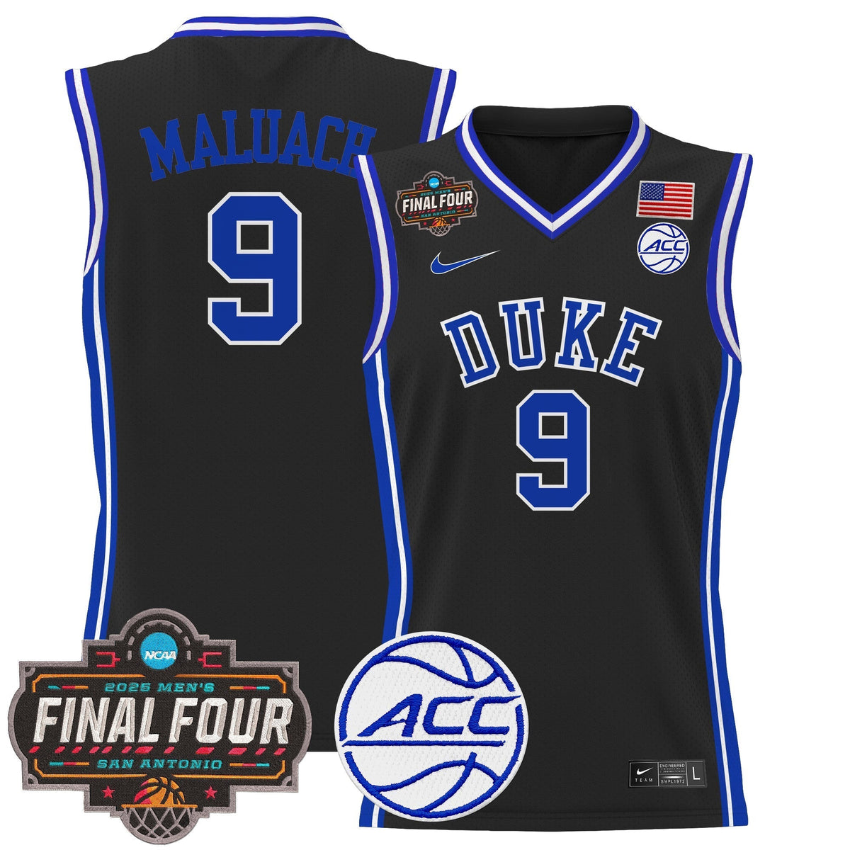 DUKE 2025 Final Four Patch Basketball Jersey - Stitched product image 7, provided for visual reference and product detail