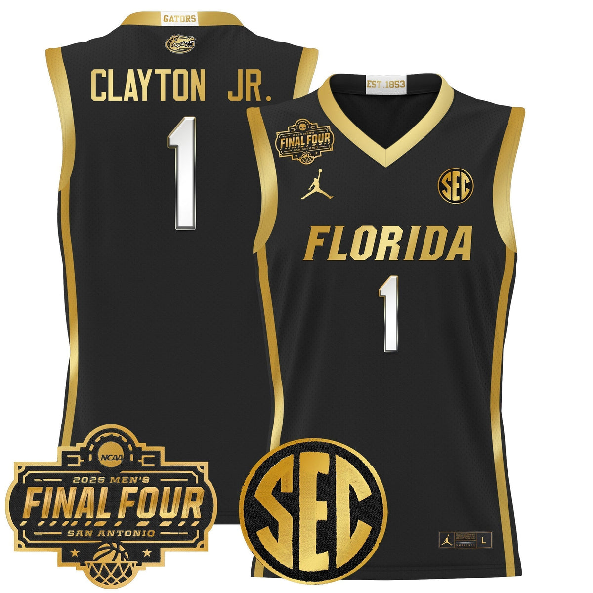 UF 2025 Final Four Patch Basketball Jersey - Stitched product image 23, provided for visual reference and product detail