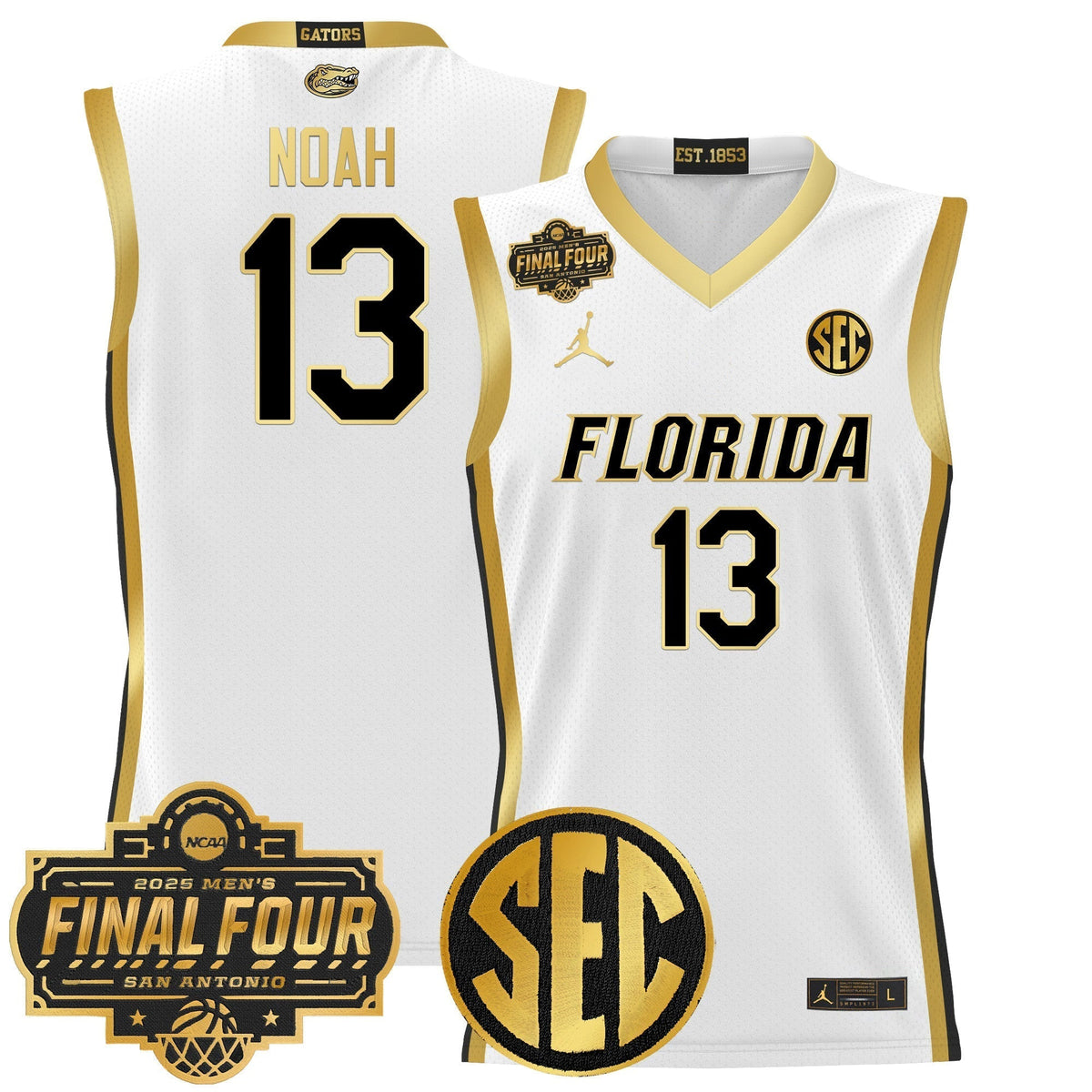 UF 2025 Final Four Patch Basketball Jersey - Stitched product image 34, provided for visual reference and product detail