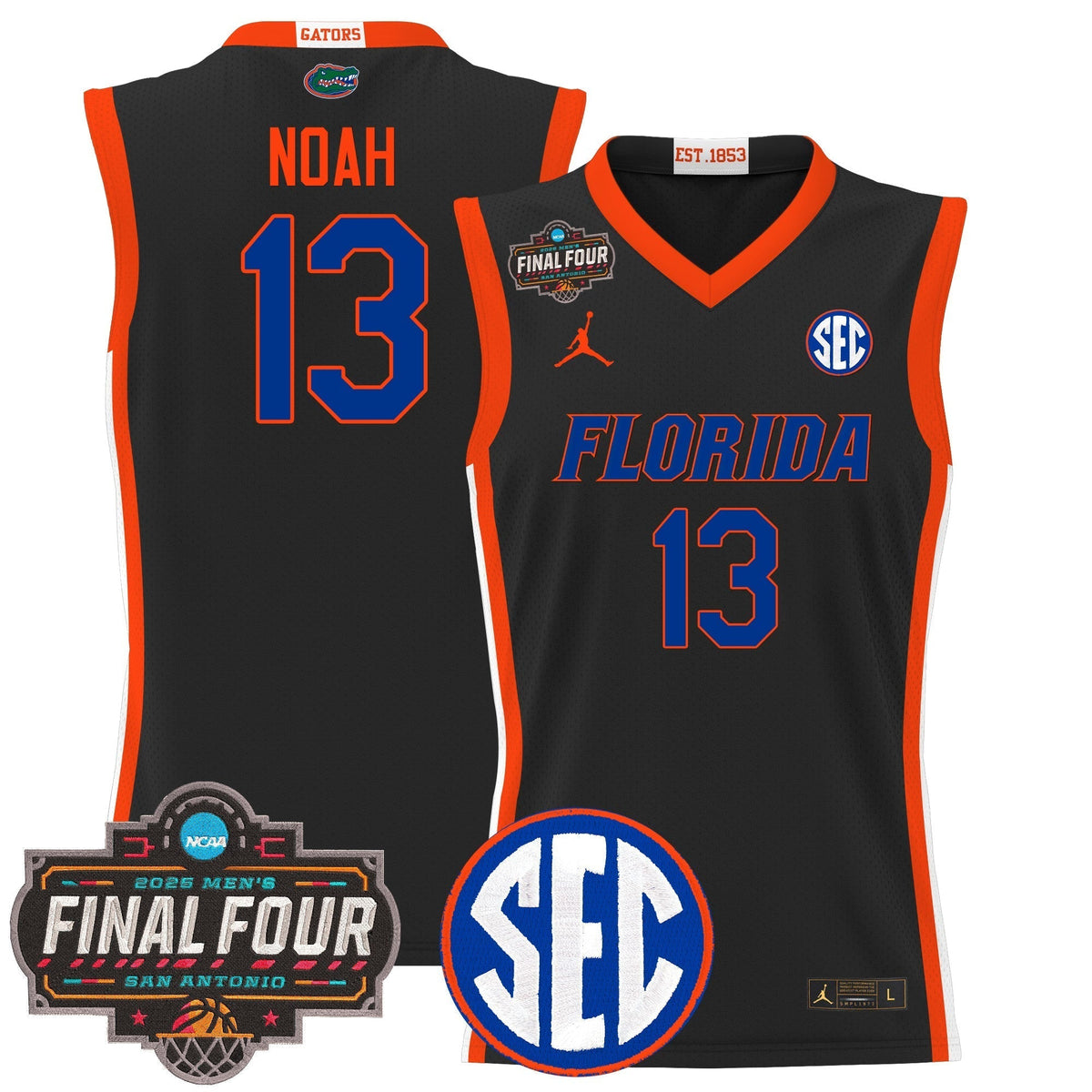 UF 2025 Final Four Patch Basketball Jersey - Stitched product image 20, provided for visual reference and product detail