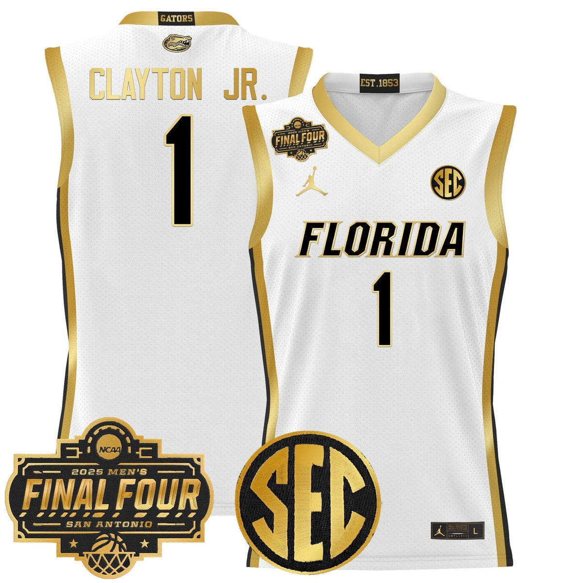 UF 2025 Final Four Patch Basketball Jersey - Stitched product image 30, provided for visual reference and product detail