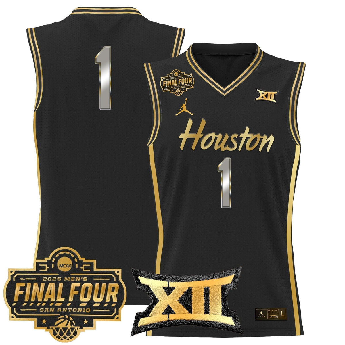 HOU 2025 Final Four Patch Basketball Jersey - Stitched product image 35, provided for visual reference and product detail